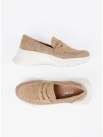 Luxusní dámské polobotky hnědé platforma Luxusní dámské polobotky hnědé platforma