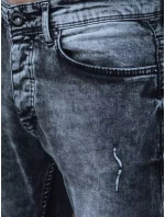 Pánské tmavě šedé džínové kalhoty FashionStreet UX3835