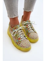 Dámské kožené polobotky Maciejka 05850-09 Limetkové