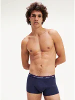 Boxerky 3pcs 1U87903841-020 červenomodrá - Tommy Hilfiger