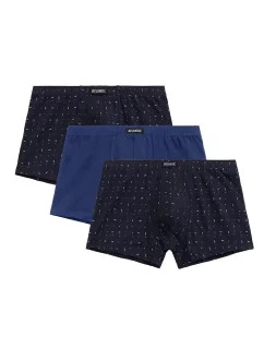 Pánské boxerky 3MH-194 A'3 S-2XL tmavě modré - Atlantic