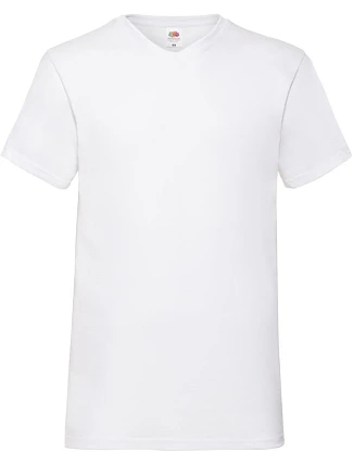 Fruit of the Loom Valueweight V-Neck T Tričko s výstřihem do V 16.1066 white