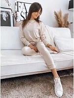 Dámská tepláková souprava MILIAN AY0819 béžová - FashionStreet