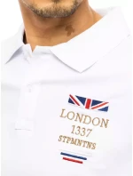 FashionStreet bílá vyšívaná polokošile PX0436