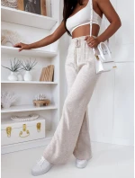 Dámské kalhoty se širokými nohavicemi LAKELIFE light beige FashionStreet UY1686