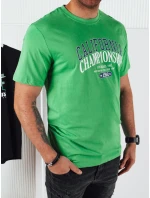 Pánské zelené tričko s potiskem FashionStreet RX5390 Pánské zelené tričko s potiskem FashionStreet RX5390