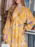 Jedna velikost maxi květinových šatů LILOVIE žlutá FashionStreet EY2574 Jedna velikost maxi květinových šatů LILOVIE žlutá FashionStreet EY2574