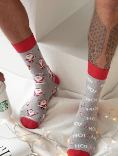 Milena 1290-020 Pánské vánoční ponožky Ne pro páry 38-46