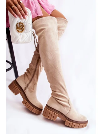 Dámské semišové boty Workers světle béžová Cheera Dámské semišové boty Workers světle béžová Cheera