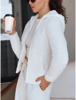 Dámská mikina s kapucí bílá FashionStreet BY1555