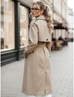 FashionStreet dámský dvouřadový béžový trenčkot TY5352