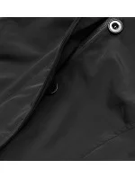 Černá dámská zimní bunda s odepínací kožešinovou podšívkou (m-21005)