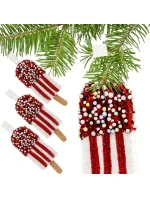 ZMRZLINOVÁ DEKORACE ZÁVĚSNÁ CETKA 3KS BÍLÁ