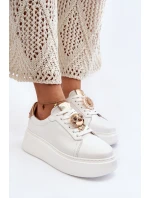Dámské kožené tenisky CheBello 4411 bílé