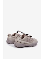 Dětské tenisky se stahováním světle béžové Nanelita