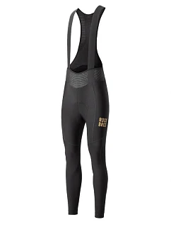 Rockbros YDCK012-1 dlouhé fleecové cyklistické kalhoty se šlemi Velikost XXL - černé