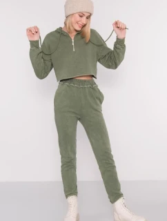 Teplákové kalhoty 15891 khaki