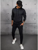 FashionStreet černá pánská tepláková souprava AX0681