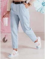Dámské kalhoty s páskem SOFELIA modré FashionStreet UY2504 Dámské kalhoty s páskem SOFELIA modré FashionStreet UY2504