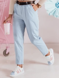 Dámské kalhoty s páskem SOFELIA modré FashionStreet UY2504
