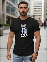 Pánské tričko Stay COOL s potiskem černá FashionStreet NX5018R