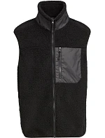 Build your Brand BY 407 Unisex fleeceová vesta "Bonded Sherpa" 56.0407 black