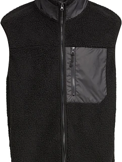 Build your Brand BY 407 Unisex fleeceová vesta "Bonded Sherpa" 56.0407 black