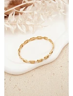 Zlatý dámský náramek zdobený zirkony Zlatý dámský náramek zdobený zirkony