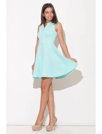 Dámské šaty K098 Tyrkys - Katrus Dámské šaty K098 Tyrkys - Katrus