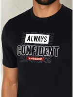 Pánské tričko s potiskem černé FashionStreet RX5407 Pánské tričko s potiskem černé FashionStreet RX5407