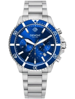 Pánské hodinky Giewont Chronograph Sapphire Silver Blue GW3970-B3