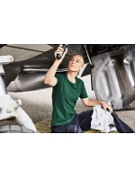 Daiber JN 1801 Dámské pracovní tričko z bio bavlny - Solid 02.1801 dark green