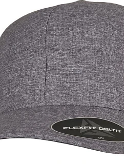 Flexfit 180 6 panelová kšiltovka "Delta" 55.0180 blue melange/charcoal melange