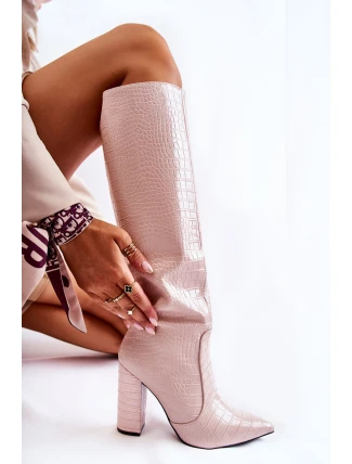 Módní Boty Na Baru Béžové Constancy