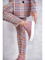 Dámské Tenisky Big Star Vysoké Zateplené Růžové EE274113