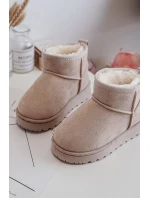 Dětské zimní boty s polstrováním Bežové Nallita Dětské zimní boty s polstrováním Bežové Nallita