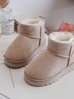 Dětské zimní boty s polstrováním Bežové Nallita