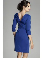 Elegantní šaty M082 modrá - Figl Elegantní šaty M082 modrá - Figl