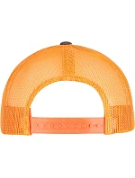 Flexfit 6606/6606T 6 panelová vintage kšiltovka "Trucker" 55.6606 charcoal/neon orange