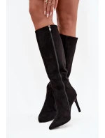 Kozačky na podpatku  model 220514 Step in style