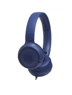 Sluchátka JBL Tune 500 (modrá, do uší; se zabudovaným mikrofonem)
