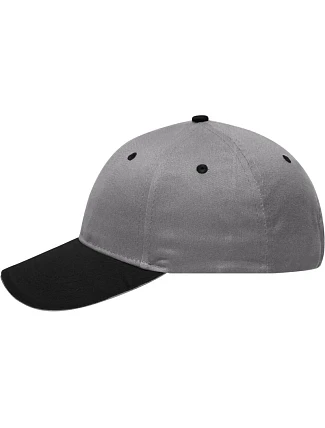 Daiber MB 6212 6 panelová sandwich kšiltovka 03.6212 light grey/black/light grey
