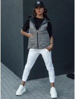 Dámská prošívaná vesta ICONVEST černá FashionStreet TY4432 Dámská prošívaná vesta ICONVEST černá FashionStreet TY4432