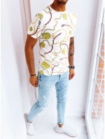 Pánské bílé tričko s potiskem FashionStreet RX5125
