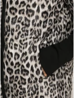 Dámská přechodná bunda s leopardím vzorem bílá FashionStreet TY5548