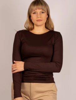 MANATI Košilka s dlouhým rukávem hnědá