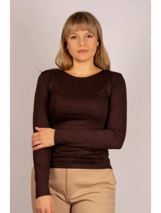 MANATI Košilka s dlouhým rukávem hnědá