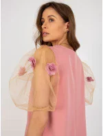 LK SK 506733 šaty.85 tmavě růžová LK SK 506733 šaty.85 tmavě růžová