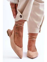 Dámské semišové baleríny nude Lilly Ann Dámské semišové baleríny nude Lilly Ann