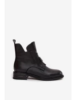 Dámské kotníkové boty zateplené s ozdobným detailem Briselda – černé